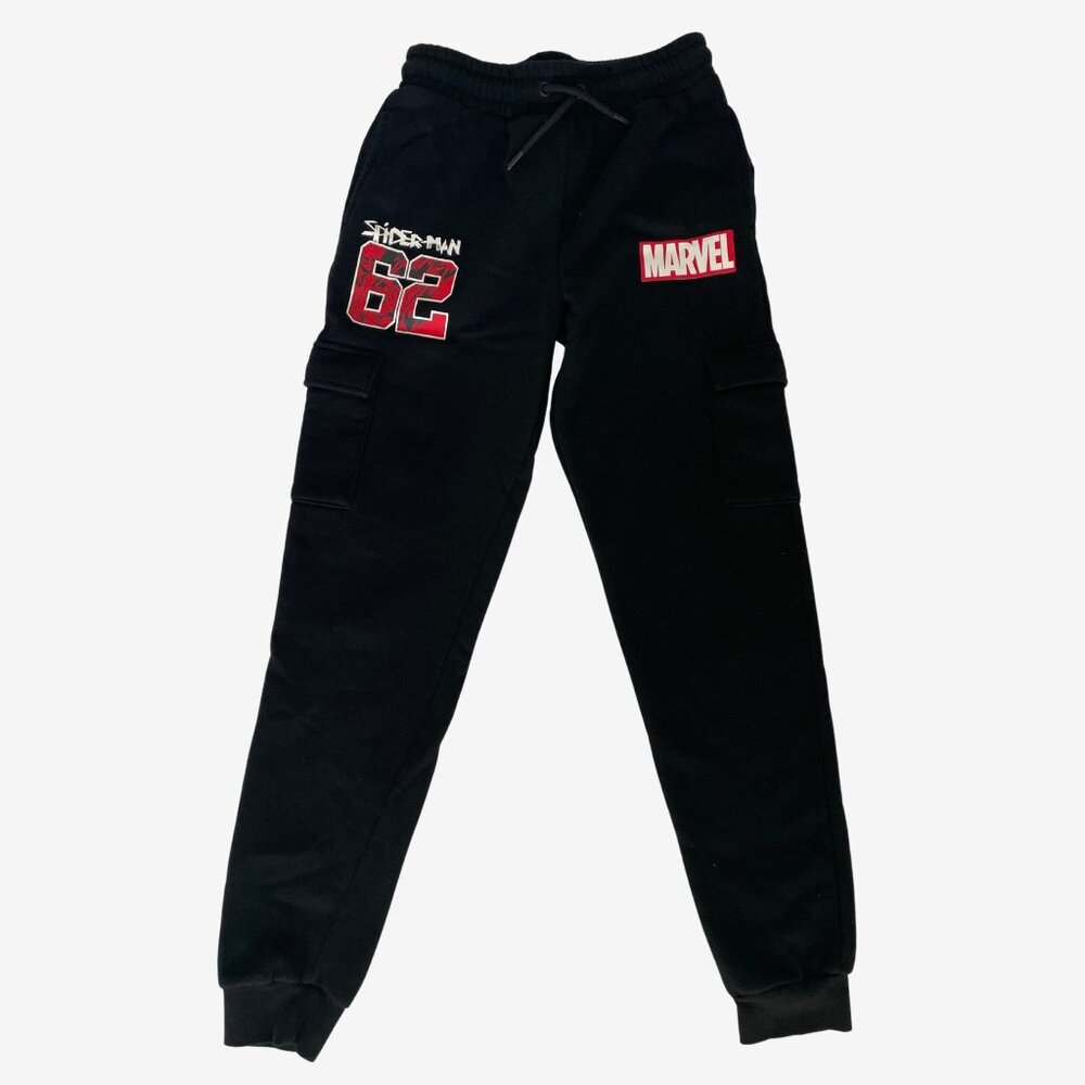 Marvel Primark Spiderman Sweatpants Boys Size 12 Years Black Graphic Pants